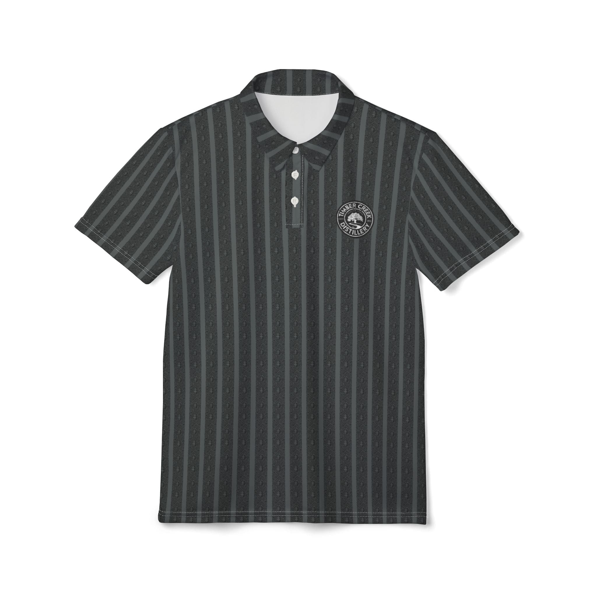 Timber Creek Distillery Striped polo