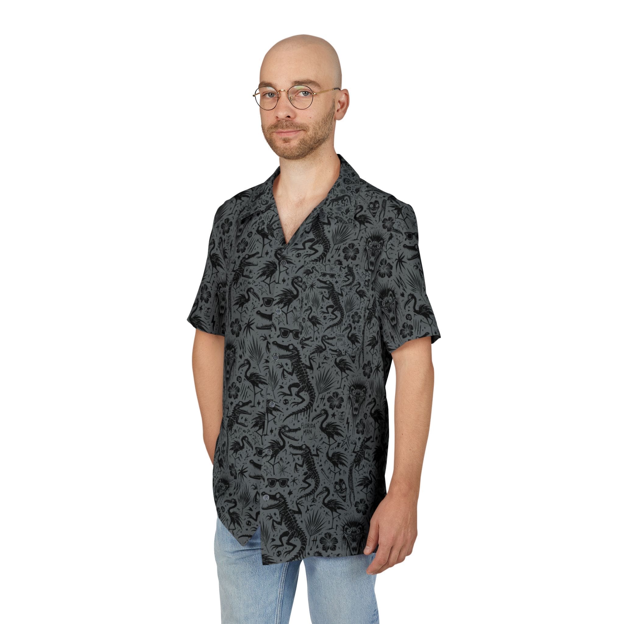 Florida Gone Wild Hawaiian Button-Down Shirt