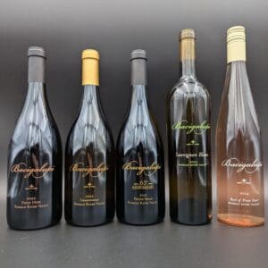 Bacigalupi Wines 2024 Rosé de Pinot 2023 Sauvignon Blanc 2022 Chardonnay 2022 Pinot Noir 2021 Petite Sirah