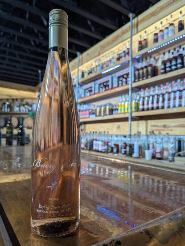 Rose of pinot noir from bacigalupi -russian river AVA