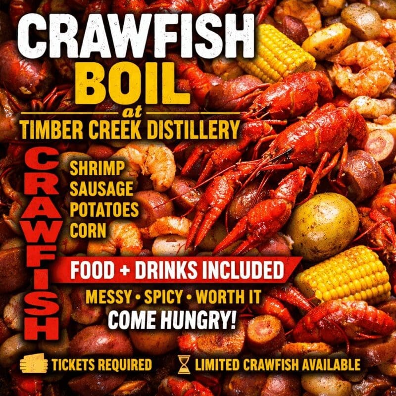 Crawfish Low Country Boil 2-28-2026 At Timber Creek Distillery near Crestview, Florida