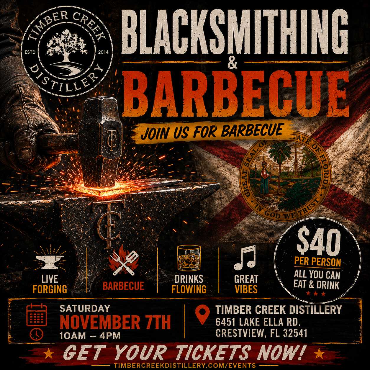 BBQ & Blacksmithing November 7, 2026