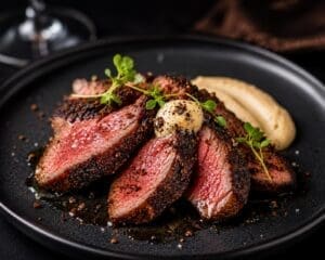 coffee crusted ribeye