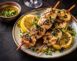 Mediterranean chicken skewers 